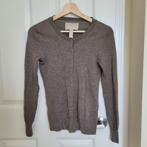 COPY - Banana Republic light brown 100% Merino wool cardigan